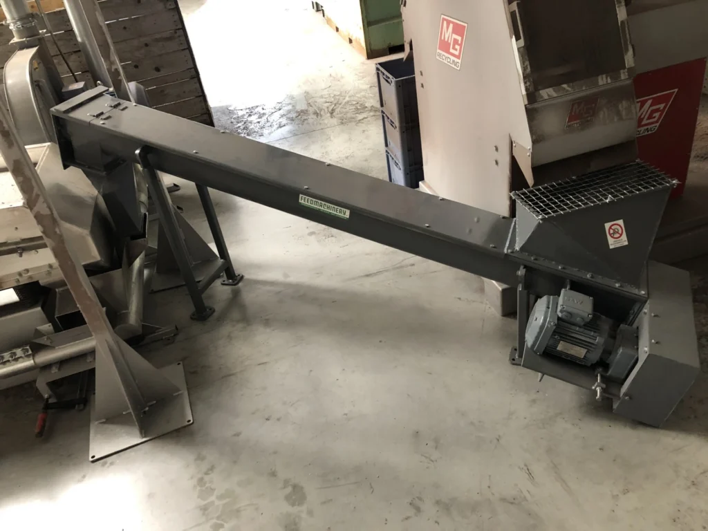 Korte transportschroef na zeefmachine